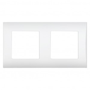Smartbuy Вега рамка СУ 2 мест.(горизонт) белая (SBE-08w-00-FR-2)