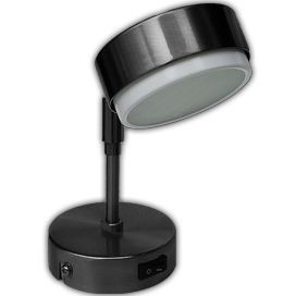 Ecola GX53-FT4173 св-к поворотный на среднем кроншт. Черный хром 210х80 FB5341ECB