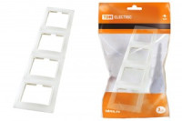 TDM Таймыр рамка вертикал. СУ 4 мест. бел. (20!) SQ1814-0029