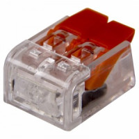 REXANT клемма СМК 221-412 с рычагом 2х(0,8-2,5(4)мм2), 32А (уп.50шт, цена за шт) 07-5202