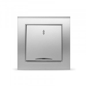 UNIVersal Бриллиант выкл. проходн. СУ 1 кл. серебро (пласт. осн., инд.) 7949636