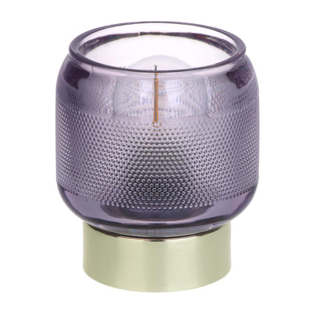 Светильник LED, 9х9х10 см, металл, стекло, 2xААА