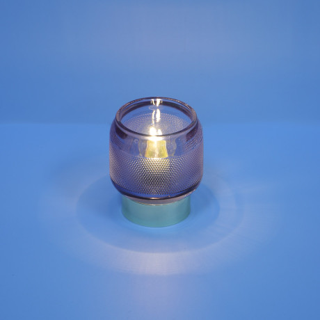 Светильник LED, 9х9х10 см, металл, стекло, 2xААА