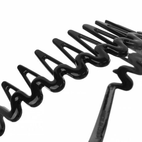 ЮНИLOOK Ободок для волос, 3,5см, пластик, черный, ACS-39