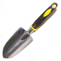 Совок посадочный  (JD6052 A) широкий алюминиевый с пластиковой ручкой САДОВИТА