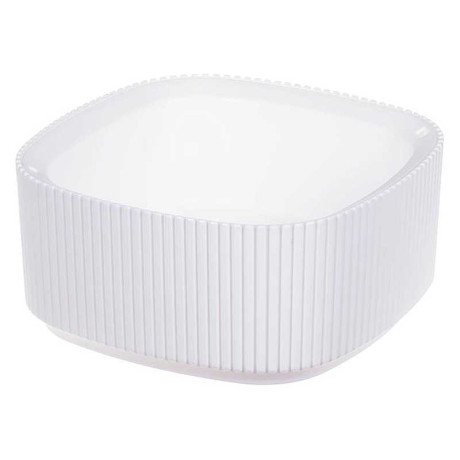 Кашпо СТРИП 200х200 1,6л со вставкой Белый М3250 х8