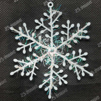Подвеска Т169 Снежинка 3шт 10см пластик (цена за 10шт) (200)