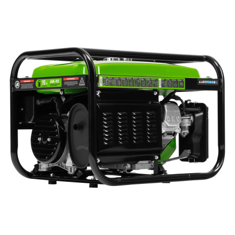 Генератор бензиновый БС-3500Э, 3.2 кВт, 230В, 4-х тактный, 15 л, электростартер Сибртех