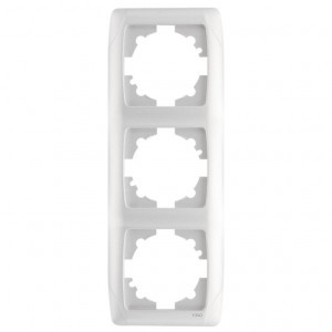 VIKO by Panasonic Carmen Рамка 3 мест. (пост.) верт. белый 90571003-RU (Турция)