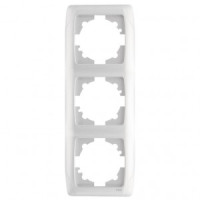 VIKO by Panasonic Carmen Рамка 3 мест. (пост.) верт. белый 90571003-RU (Турция)