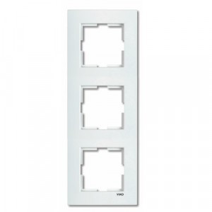 VIKO by Panasonic KARRE рамка 3 мест. (вертик.) бел. 90960222