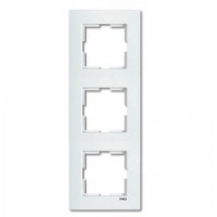 VIKO by Panasonic KARRE рамка 3 мест. (вертик.) бел. 90960222