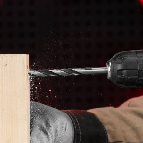 Набор сверл по дереву, 3-4-5-6-7-8-9-10 мм, 8 шт, цилиндрический хвостовиковик, пластиковый кейс, Matrix