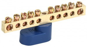 IEK шина N "Ноль" (нул.) на одном угловом изол ШНИ-6х9-10-У1-С