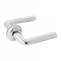 Комплект ручек кругл.основ. ABS пластик СТАНДАРТ P28 SN/CP мат.никель/хром квадрат 140 мм