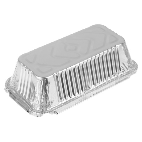 Форма для запекания, алюминиевая фольга, 18,4х9,3х4,8см, дно 16,1х6,9см, 650 мл, L-край, R13L
