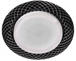 ЭРА св-к под лампу Gx53,220V, 13W, черный KL76 AL/BK/1 (аналог 653143) 5126