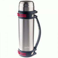 Термос Perfeo узк.горло с ситечком, чашкой, ручкой ремнем 2,5л, нерж. сталь PF_D0217