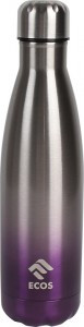 Термобутылка 500мл, крышка, сталь, фиолетовый градиент 323497 Ecos
