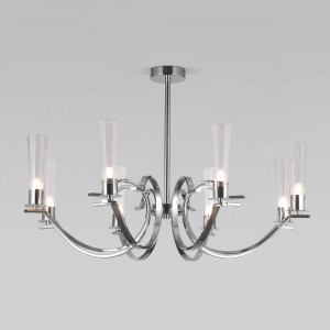 Eurosvet св-к потолоч. G9 8x7 Вт 800х800х520 металл хром Rosher 60141/8 a060336