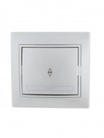 Lezard Мира выкл. СУ 1 кл. 10А (проходн.) металлик серый (корпус PC) 701-1010-105