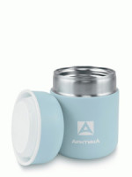 Термос Арктика 411-280 широк.горло 0,28л нерж.сталь голубой