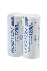 Ак-р Robiton 1200NC4/5A 1,2V 17*43 SR2, (2!), 14603