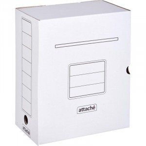 Короб архивный белый Attache 150мм гофрокартон, 5шт.уп 809771