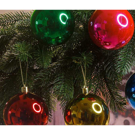 Шар JY-10 4 шт 8 см глянцевые микс (64)