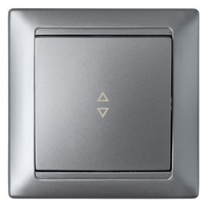 Bylectrica СТИЛЬ выкл. 1 кл. СУ проходной серебро, (С610-807 серебро)