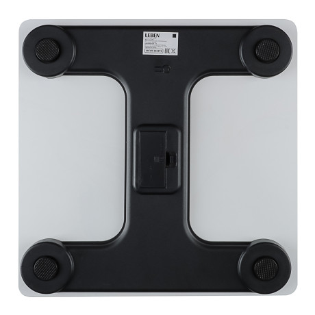LEBEN Весы напольные электронные "Абстракция", ЖК-дисплей, макс. нагр.до 180кг, 26х26х0,5см