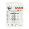 Батарейки AAA BY Promo (LR03) 4шт в блистере, щелочные 1.5V