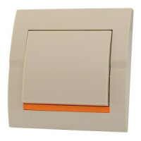 Lezard DERIY выкл. СУ 1 кл. 10А крем. 702-0303-100