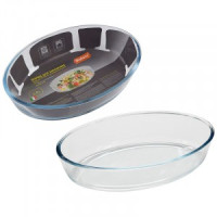 Форма д/выпечки CRISTALLINO овал 2,4л, 30*21,3*6,5см(кратно 6шт!!!) боросиликат.стекло 5564 Mallony