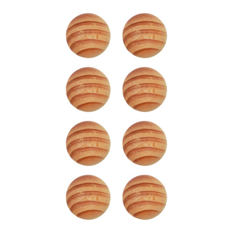 LADECОR Ароматизатор, универсальный, 8 деревянных бусин, ягоды,травы,океан,роза,апельсин,жасмин