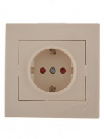 Lezard RAIN роз. СУ 1 мест. крем, керамика, шторки (корпус PC) 703-0303-124