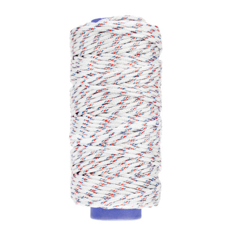 Фал плетеный полипропиленовый с сердечником, 6 мм, L100 м, 16-прядный, Сибртех