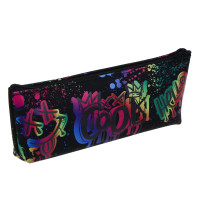 Пенал прямоугольный, 20x8x3,5см, "Смайл", 1 отделение на молнии, силикон