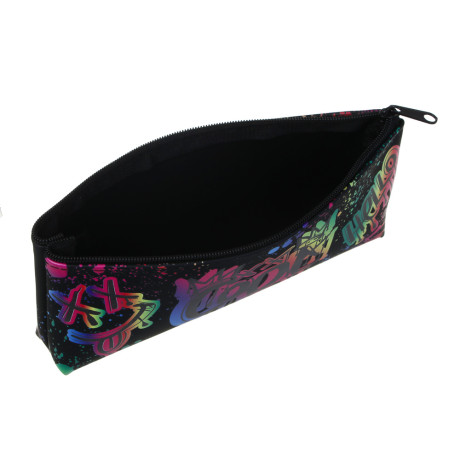 Пенал прямоугольный, 20x8x3,5см, "Смайл", 1 отделение на молнии, силикон