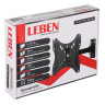 LEBEN Кронштейн для ТВ наклонно-поворотный, 14"-42", до 30кг, 100x100 до 200x200мм, мет