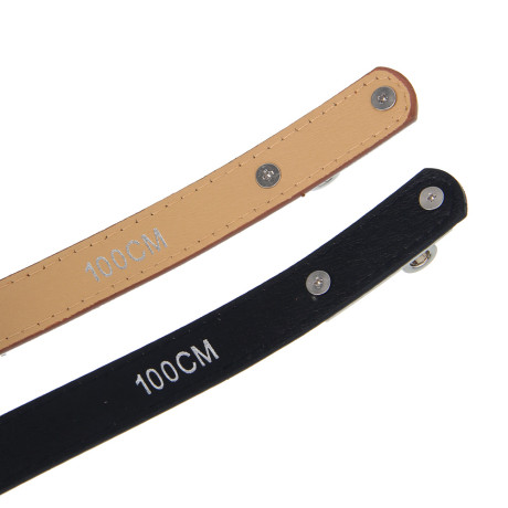 ЮL Ремень женский с поворотной пряжкой, ПУ, металл, ширина 1,8см, длина 100 см, 2 цвета, РЖ25-02