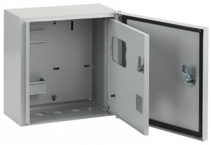 ЭРА щит (корпус) учета метал. ЩУ-1/1-1 (310х300х150), 2-х дверный, (полный компл.) IP54