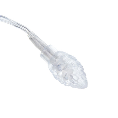 СНОУ БУМ Гирлянда эл. вьюн 4м, 20LED, мульти в диоде/RGRB, перелив, ПВХ прозрачный, 220B