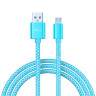 FORZA Кабель для зарядки Волна Micro USB, 1м, 2А, тканевая оплётка, 4 цвета, пакет