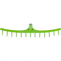 Грабли пластиковые, 655 мм, 13 круглых зубьев, сенные, без черенка, Сибртех