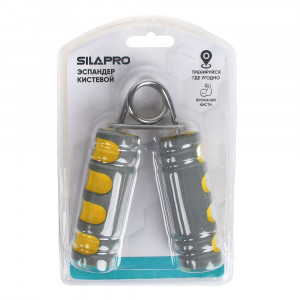 SILAPRO Эспандер кистевой 12x9,5см, металл, ПП, поролон, 2 цвета