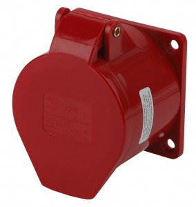 ЭРА силовая розетка CEE (разъем) стационарная внутренняя 425 3P+РЕ+N 32А 380В IP44 (15/90/1080) 0673