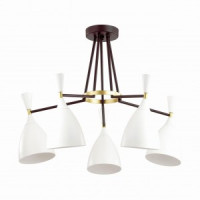 LUMION 4494/5C MODERNI LN21 139 бел. черн. золотой люстра E14 5x60W 220V 485x590 OLIVER