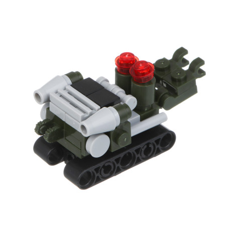 ИГРОЛЕНД Конструктор "Военная техника" 12 в 1, 13х3х7,5 см, ABS, 12 видов