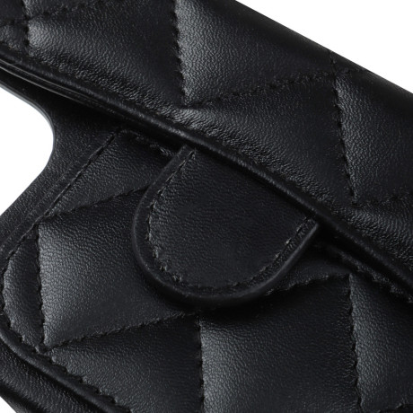 ВСЁГАЗИН Чехол для смартфона Дизайн, iP - 13 pro max, черный, фэшн, цепочка c черной кожей и кулоном